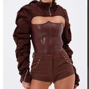 ✨AKIRA Black Satin Bolero Jacket✨